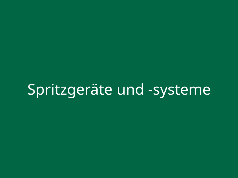 Spritzgeräte und -systeme