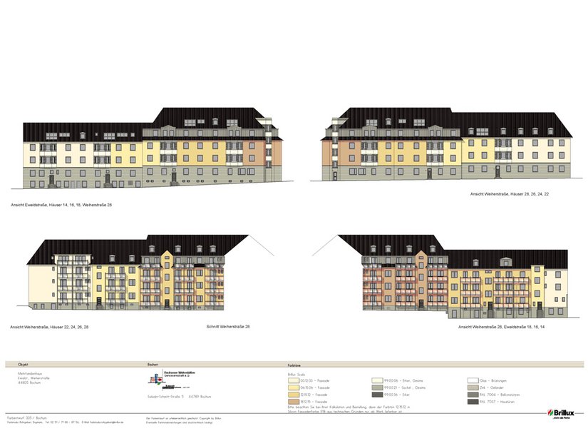 Farbentwurf aus dem Brillux Farbstudio Ruhrgebiet.