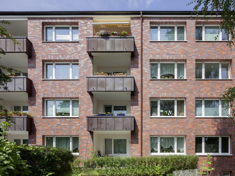 Die Kupferbleche der Balkone wurden in der Stehfalztechnik ausgeführt.