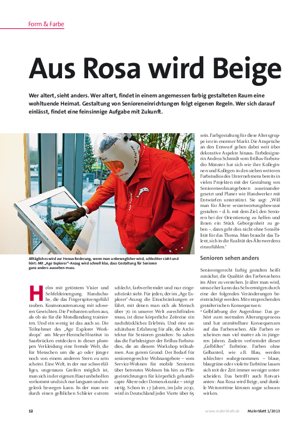 Malerblatt 1/2013