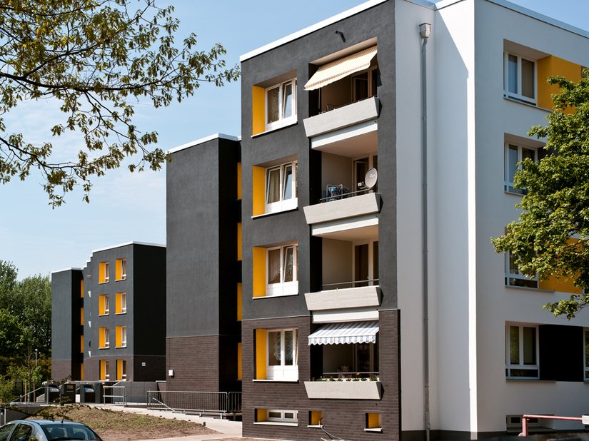 100 öffentlich geförderte Wohnungen finden auf 7.860m² Wohnfläche ihren Platz.