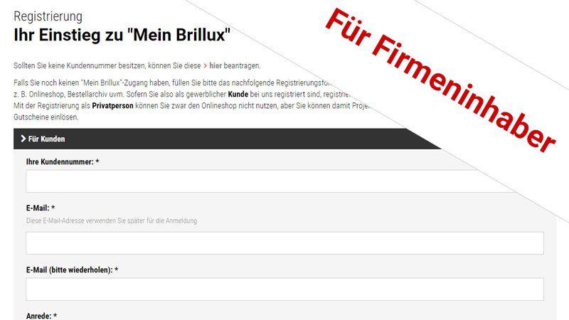 Schritt-für-Schritt-Anleitung für die "Mein Brillux"-Registrierung