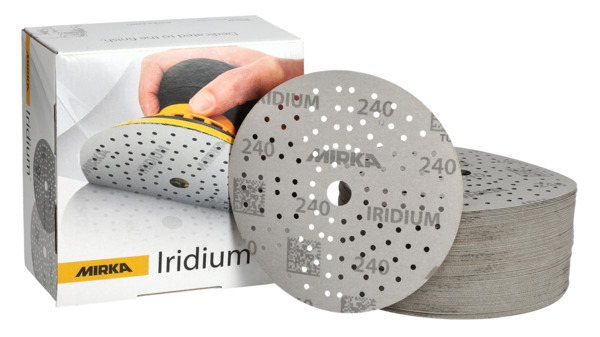 Mirka Iridium Soft Schleifscheiben 150mm P2000 | 20-tlg Set Klett Multifit Für Trockenschleifen