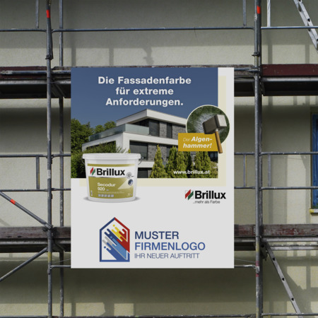 Gerüstplane Brillux Zuhause 2,00 x 2,50 m PVC