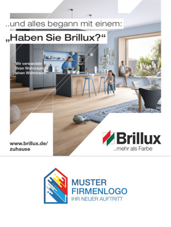 Gerüstplane Brillux Zuhause 2,00 x 2,50 m PVC
