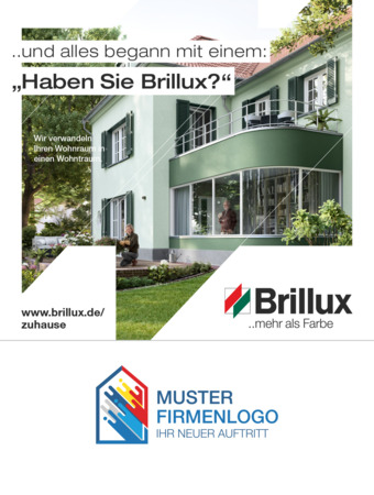 Gerüstplane Brillux Zuhause 2,00 x 2,50 m PVC