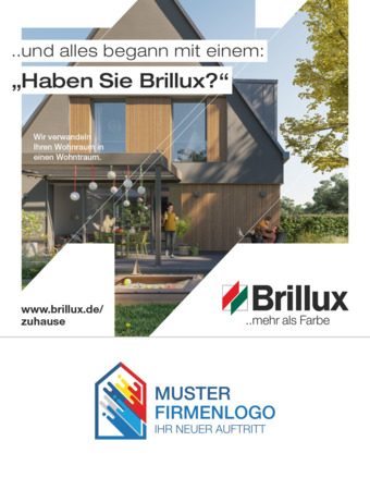 Gerüstplane Brillux Zuhause 2,00 x 2,50 m PVC
