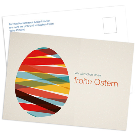Postkarte "frohe Ostern"