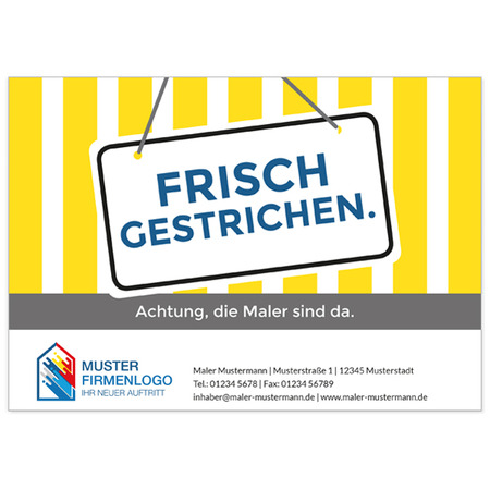 Frisch gestrichen - Streifenoptik