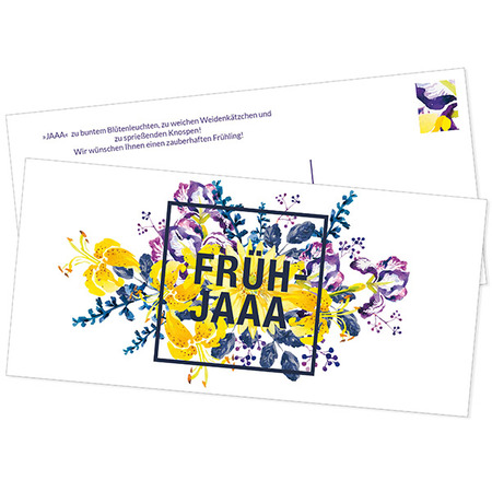 Postkarte "Frühjaaa" DIN lang