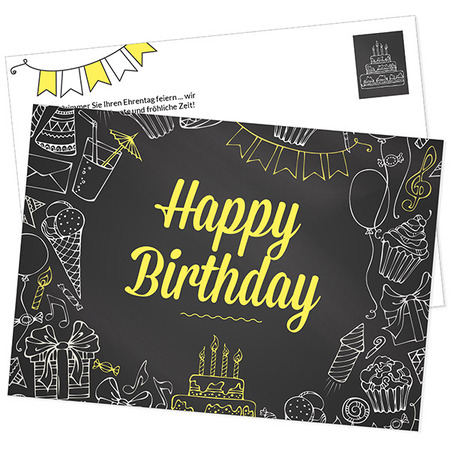 Postkarte "Happy Birthday"