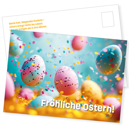 Postkarte Ostern "Konfetti" 