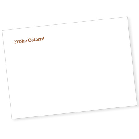 Briefumschlag DIN C6 "Schokohase"